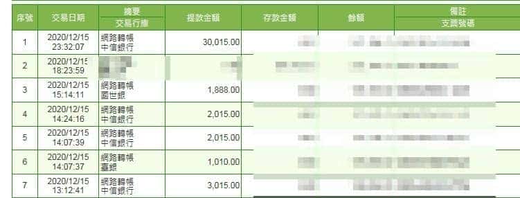 天天出金紀錄