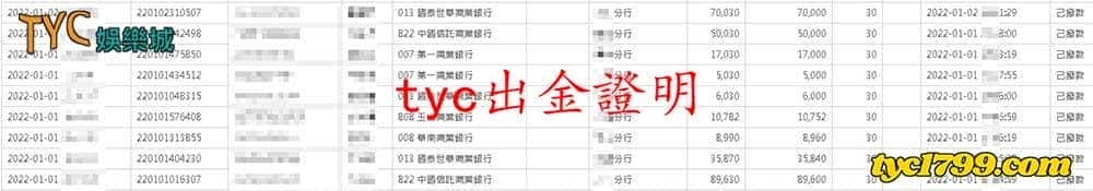 天天娛樂城出金紀錄證明圖