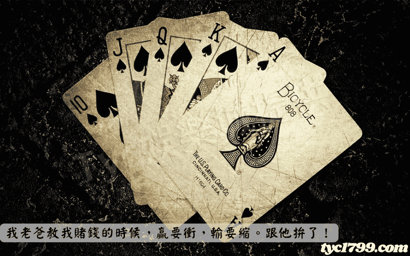 我老爸教我賭錢的時候,贏要衝,輸要縮。跟他拚了!