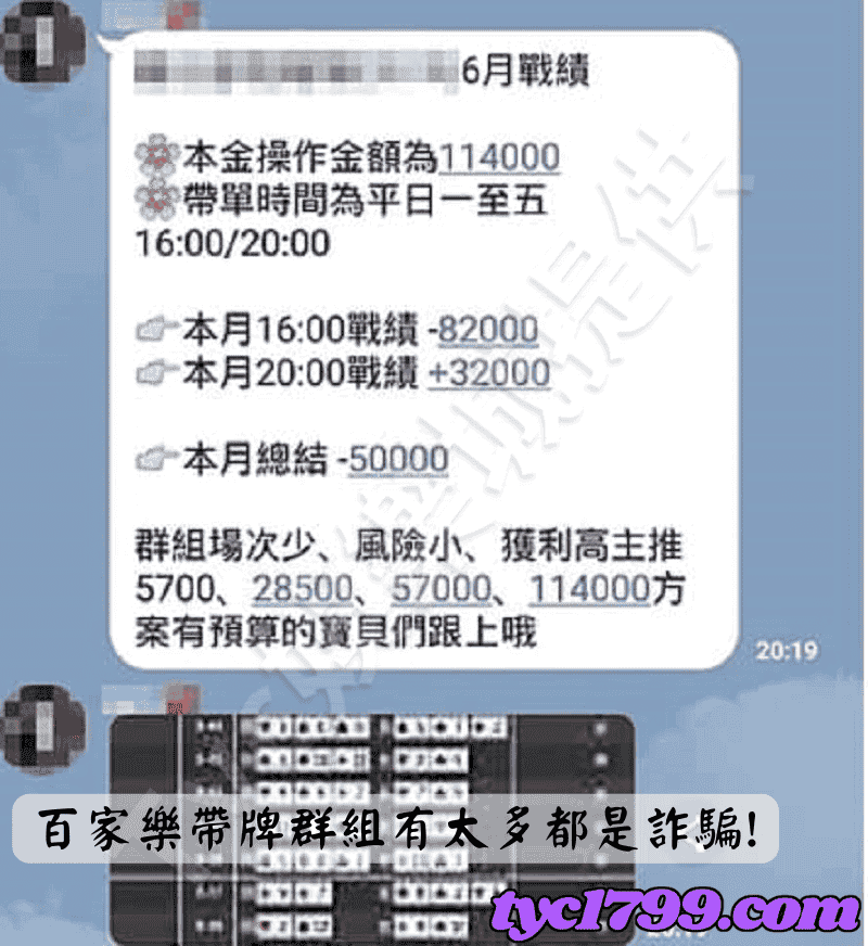 百家樂帶牌群組有太多都是詐騙！