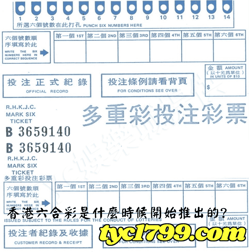 香港六合彩是什麼時候開始推出的?