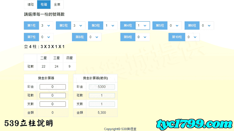 539立柱說明