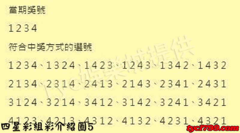 四星彩組彩介紹圖5
