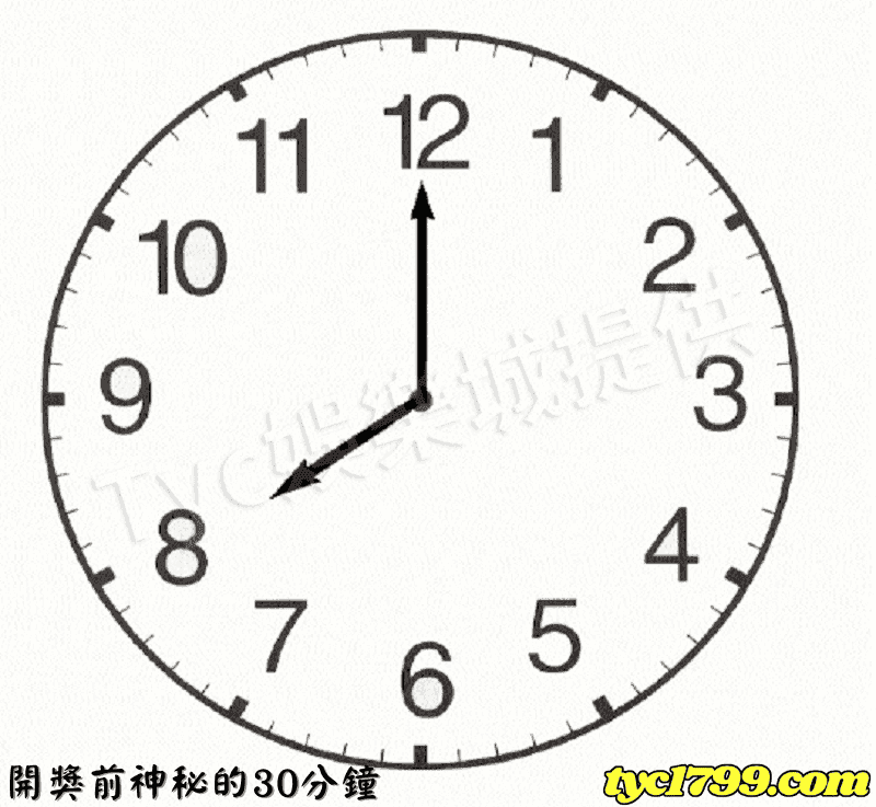 開獎前神秘的30分鐘