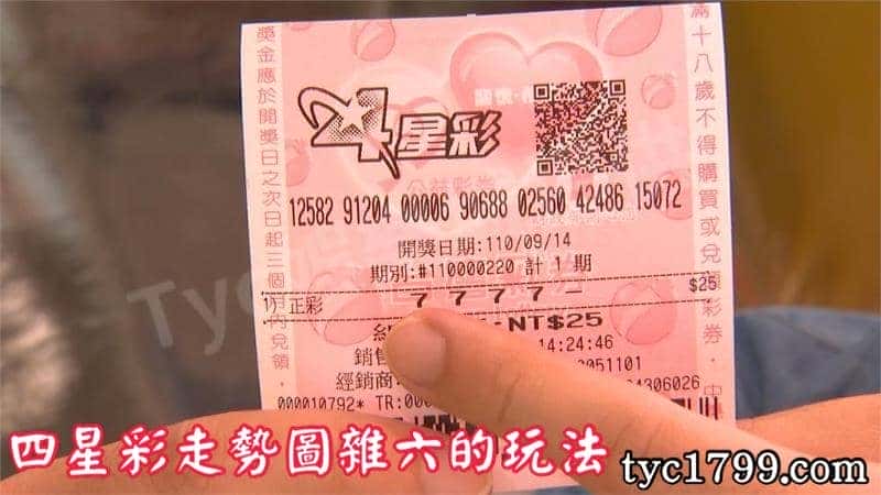 四星彩走勢圖雜六的玩法
