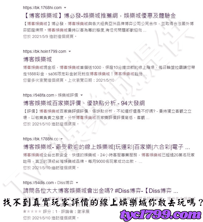 找不到真實玩家評價的平台你敢去玩嗎?