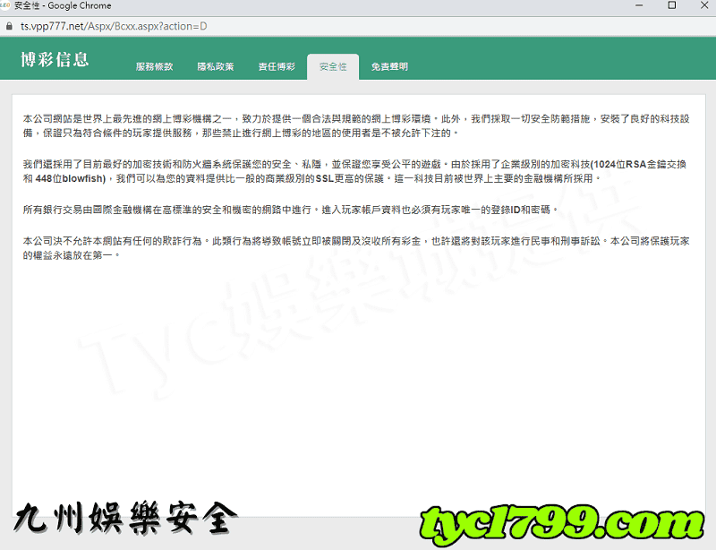 九州娛樂安全