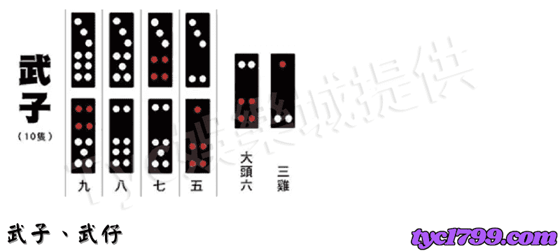 武牌、武仔示意圖